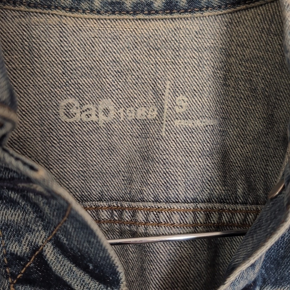 Gap Blue Denim Button Up Jacket Size Small - Picture 2 of 6